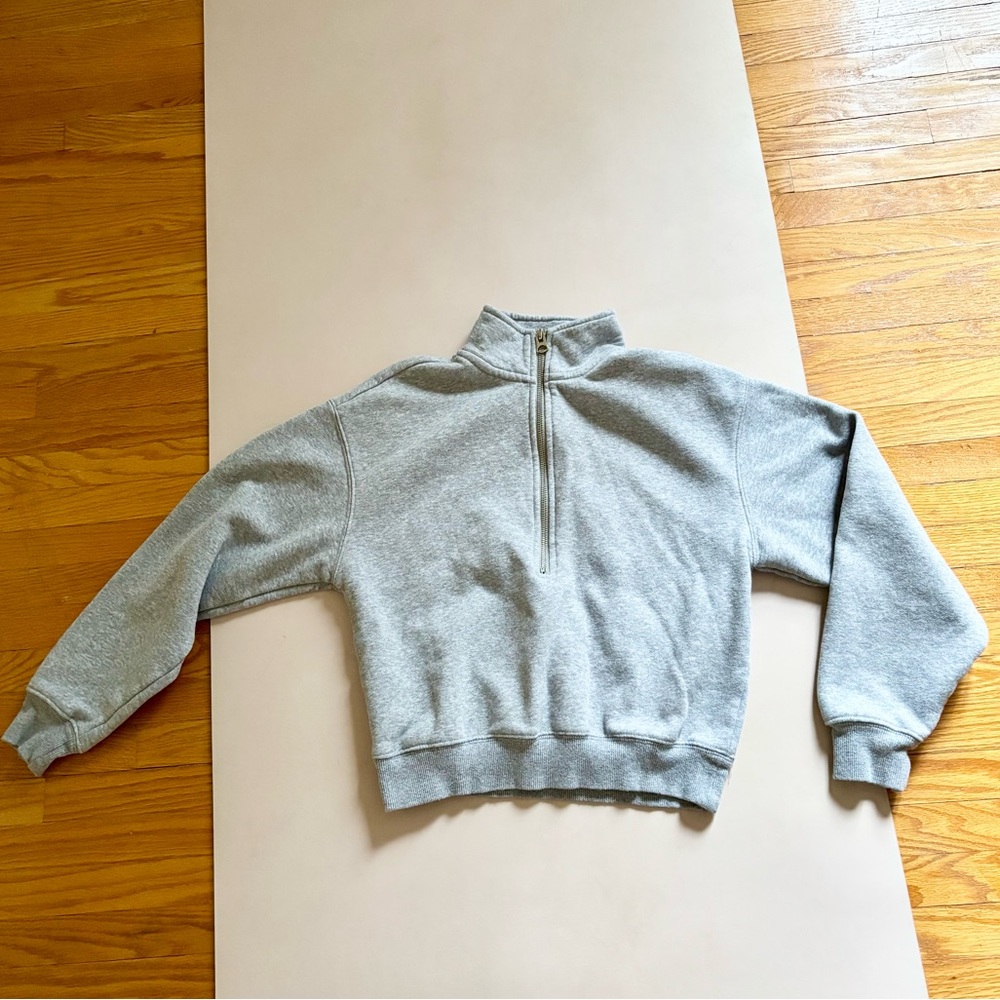 Dynamite Light Grey Half-Zip women Sweater XS